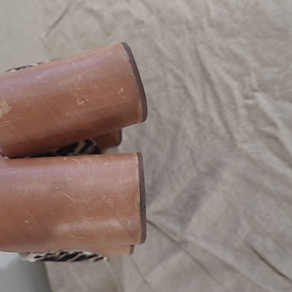 Charlotte Stone wood Marlo Clogs in Miaou (Dyed Pony Hair Animal Print) 41 10 - Picture 12 of 16